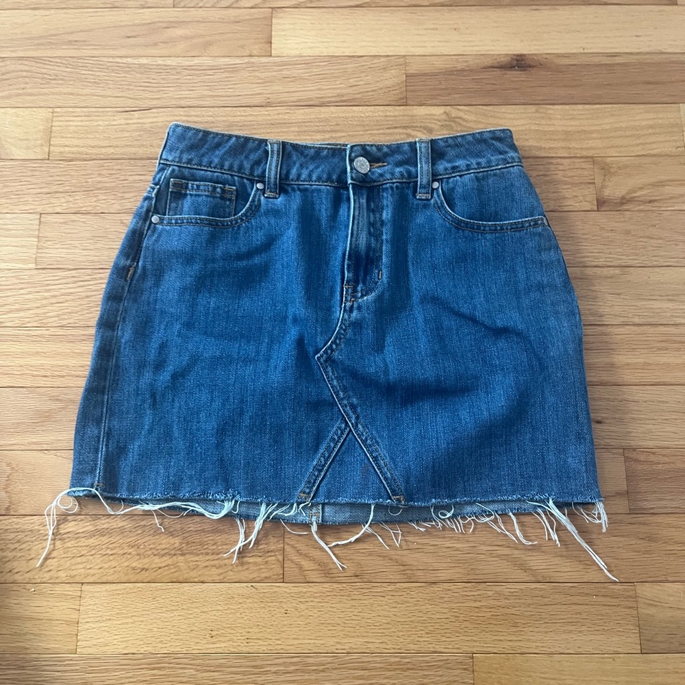 Womens Pacsun Blue Denim Jean Mini Skirt Size 24